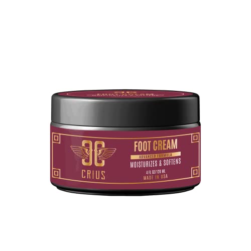 Crius Cosmetics Foot Cream With Keratin, Hydrating Cream, Skin Softening And Tightening Support, Vitamin E, Urea Cream 40%, For Dry & Cracked Heels, Non-Gmo, Gmp-Certified, Made In Usa, 2 Oz. #TOP5