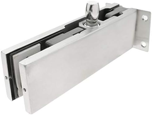 PrimeMatik LK082 Aluminum Top Fixed Hinge and Bolt for Glass Door Closer