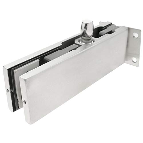 PrimeMatik LK082 Aluminum Top Fixed Hinge and Bolt for Glass Door Closer