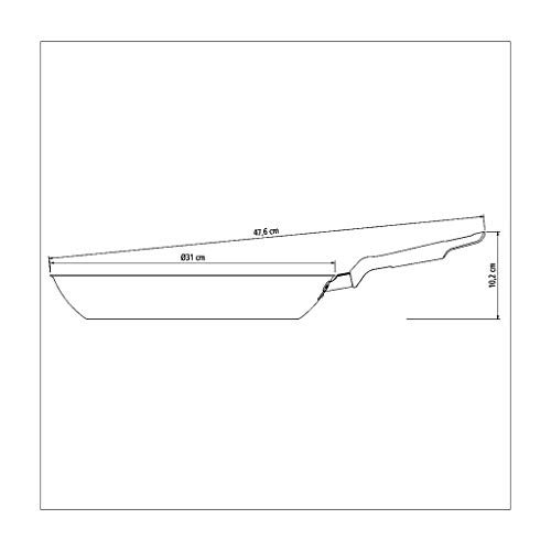 Frigideira Em Alumínio Com Revestimento Interno Antiaderente Starflon T1 Ø30cm Tramontina Grafite 30cm