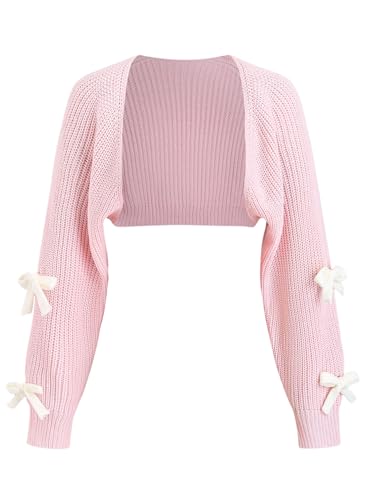 Verdusa Women's Bow Knot Open Front Long Sleeve...