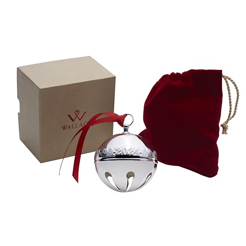 Wallace 2024 versilberte Schlittenglocke Ornament 54. Auflage – Ansicht 5