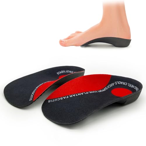 Plantillas ortopédicas con soporte de arco 3/4 para fascitis plantar