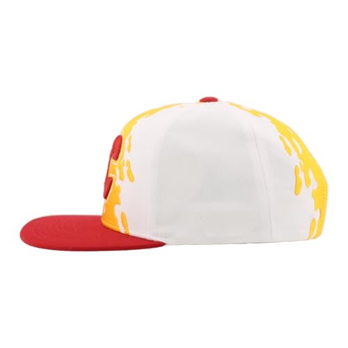 Image of ZHATS NHL Unisex-Adult NHL Officially Licensed Adjustable Snapback Hat Flat Bill Z11 Retro Paintbrush
