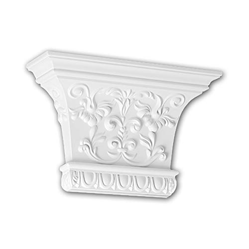 Capitel de pilastra clásico de espuma rígida Profhome 121007 2