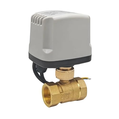 Válvula de bola motorizada AC220V de latón normalmente cerrada 3