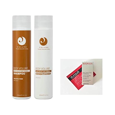 Colure True Color Care BODY VOLUME Shampoo & Conditioner DUO 10.1 oz each + 2 Free Samples. Products are Vegan, Cruelty Free, Organic. FREE of Sulfates, Parabens, Dyes, Petrolatum, Wheat & Soy. Cover