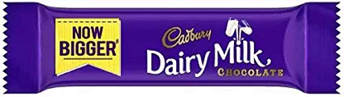 Image of Cadbury Dairy Milk Chocolate 6.6GM Pack of 20 Bars (20 x 0.33 g)