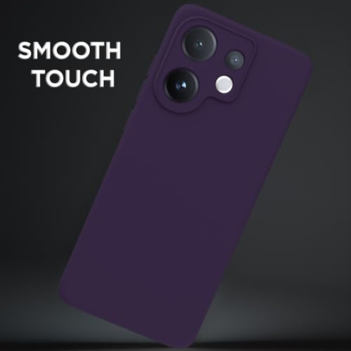 Image of Outlouders Back Cover for Vivo V60 5G / Vivo T4 Pro 5G | Camera Protection | Durable Soft Matte Silicone Bumper Case (Purple)