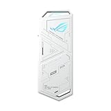 ASUS ROG Strix Arion White M.2 NVMe SSD Enclosure-USB3.2 Gen 2x1 Type-C (10Gbps), Dual USB-C to C & USB-C to A, Screwdriver-Free, Thermal Pads Included, Fits PCIe 2280/2260/2242/2230 M Key/B+M Key