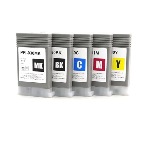 Cartouche d'encre PFI-031 compatible pour impression grand format ImagePROGRAF TM-340 TM-240 5 couleurs