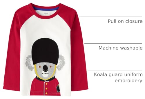 Image of Gymboree Girls' and Toddler Fall and Holiday Embroidered Graphic Long Sleeve T-Shirts
