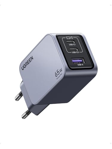 UGREEN Nexode Pro USB C Ladegerät 65W, Mini GaN Charger 3-Port – Ansicht 1
