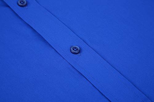 Alex Vando Mens Dress Shirts Regular Fit Long Sleeve Stretch Business Dress Shirts for Men