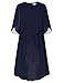 Hanna Nikole Damen Chiffon Cocktailkleid Cape Business Kleider Dunkelblau XL Damen Kleid günstig Kaufen-Hanna Nikole Damen Chiffon Cocktailkleid Cape Business Kleider Dunkelblau XL