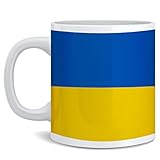 Ukraine Flag Stand With Ukraine Ukrainian Pride Show Support Kyiv National President Zelenskyy Defend Fight For Independence Ceramic Coffee Mug Tea Cup Fun Novelty Gift 12 oz