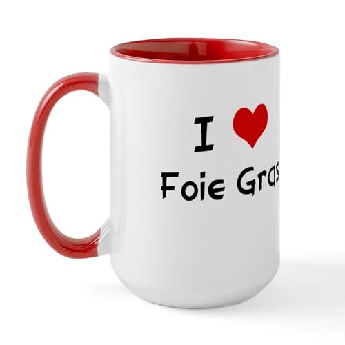 Taza grande de cerámica 15 oz I LOVE FOIE GRAS miniatura 2