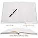 BenOpinion Large Blank Notebook Journal for Writing Drawing, Soft Faux Leather Cover, 100GSM Papers, 320 Pages, A4 8.4x11.4 inches Sketch Book(Green, Plain)