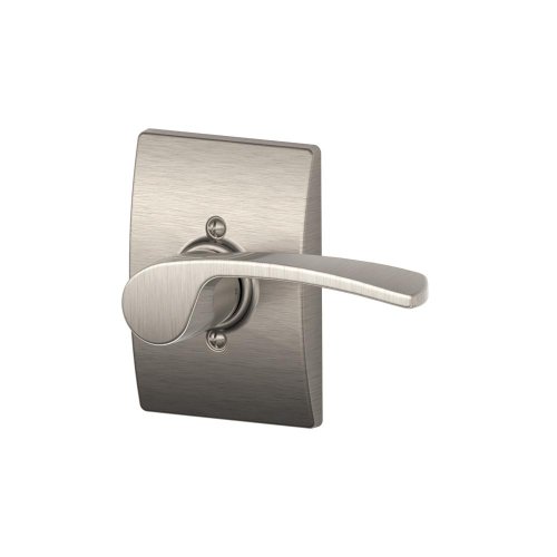 Schlage Lock Company Merano Right Handed Lever with Century Trim Non-Turning Lock, Satin Nickel (F170 MER 619 CEN RH)