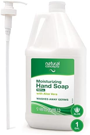 NATURAL CONCEPTS | Moisturizing Hand soap with Aloe Vera | 1 gallon (128 oz), refill