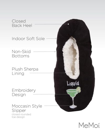 MeMoi Women's Liquid Therapy Sherpa-Lined Slippers3