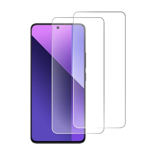 【2枚セット】FOR Redmi Note 13 Pro 5G フィルム強化ガラス旭硝子製9 H硬度FOR Redmi Note 13 Pro 5G スクリーン保護明らかな気泡がなく、貼りやすい