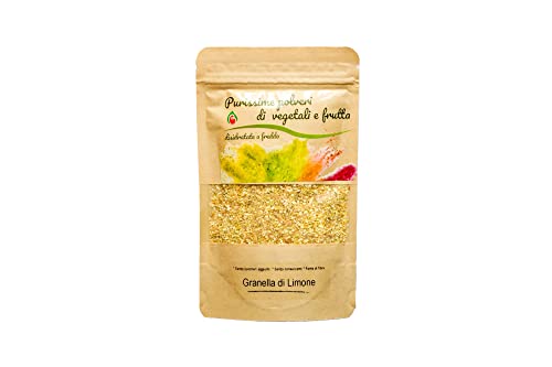 Biocal - Grano de limón deshidratado/especias a granel/especias bbq/limones granel/especias de pinchitos/frutas deshidratadas naturales/limón rallado/limones deshidratados/aromas cítricos/ 30 gr