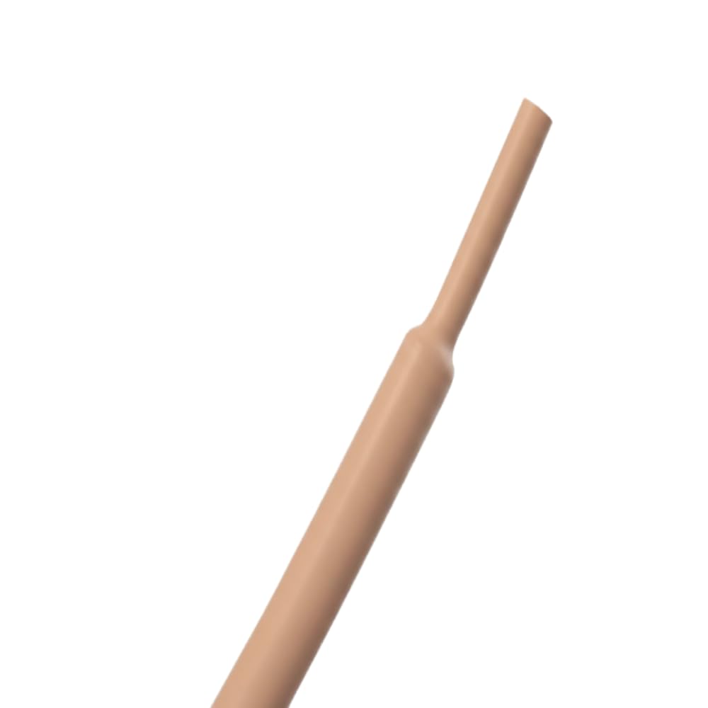 Kable Kontrol Heat Shrink Tubing - 1/2” Inch - 10' Ft Long, Brown Polyolefin - 2:1 Industrial Shrink Tube & Cable Sleeve for Electrical Wire