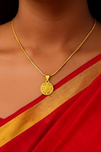 Image of Handicraft Kottage 1gm 22Ct gold plated Pandent /Necklace /Jewellery Set /Fashion jewellery /Chain for Women Girls