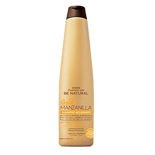 Be Natural, Gold Manzanilla, Champú Aclarante para el cabello, 350ml