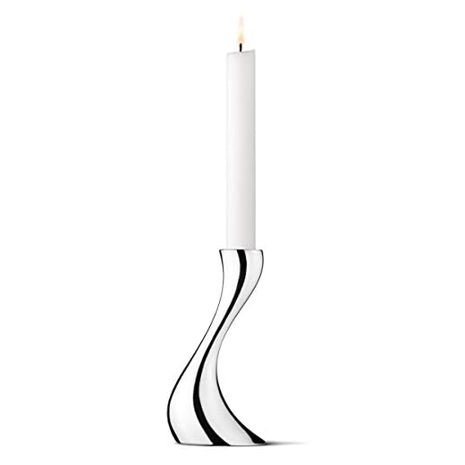 Georg Jensen Cobra Liten Ljusstake, högglanspolerat rostfritt stål genom Constantin Wortmann