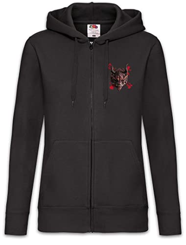 Hannya Mask III Femme Zip Hoodie Urban Backwoods - Sweat Finition Premium