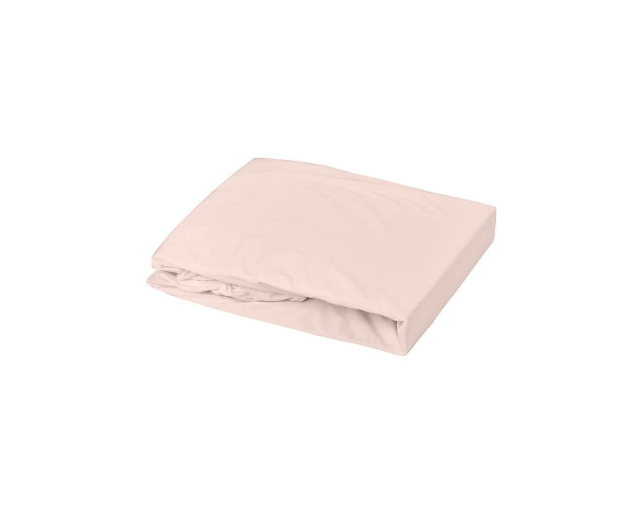 DOMIVA Drap Housse + ALESE LOT 1 ALESE - 70 X 140 CM - 100% Coton - Blanc/​Nude