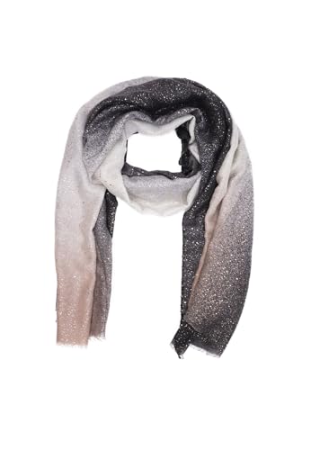 QUEEN HELENA Bufanda con purpurina ligera suave bufanda de fantasía para mujer SC024-1, Negro , Talla única