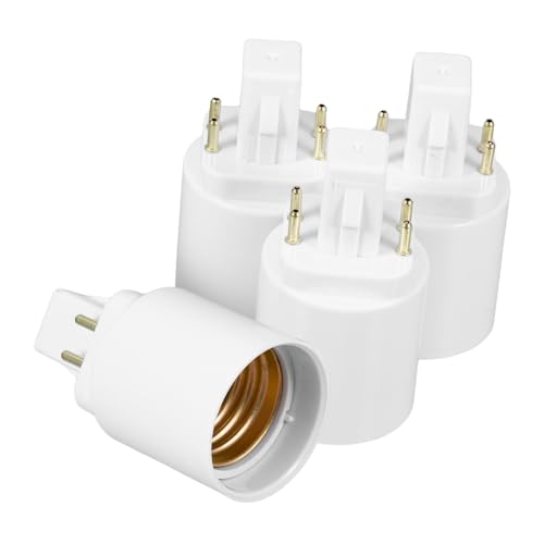 Holibanna 4 pièces Adaptateur Douille à Broches Convertisseur Support Ampoule LED Résistant Chaleur Installation Rapide pour Cuisine Salon Lot