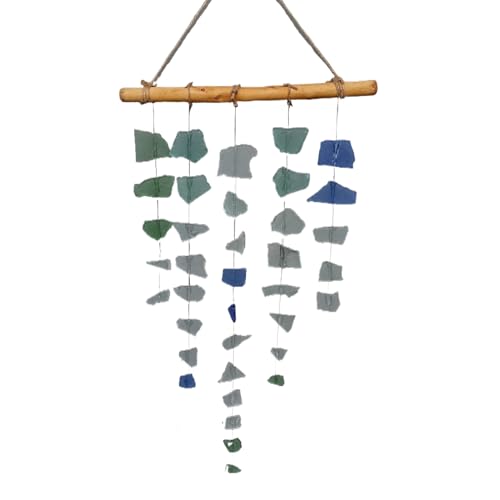 Seeblas- und Treibholz-Glockenspiel, Glas Windchime-, Hängeverzierung...