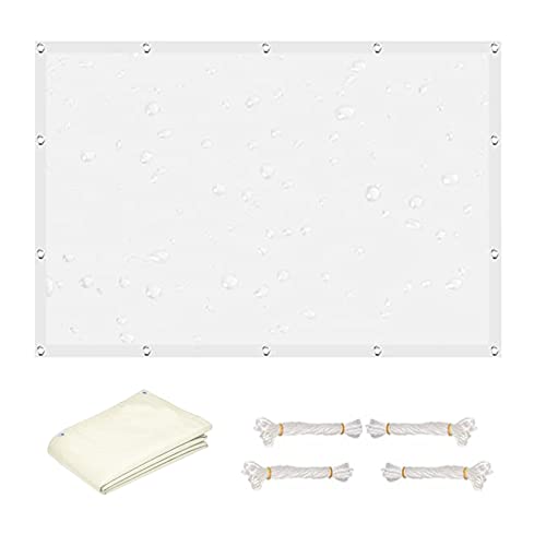 Voile d'ombrage en polyester haute densité 1.8x4m avec œillets de fixation robustes