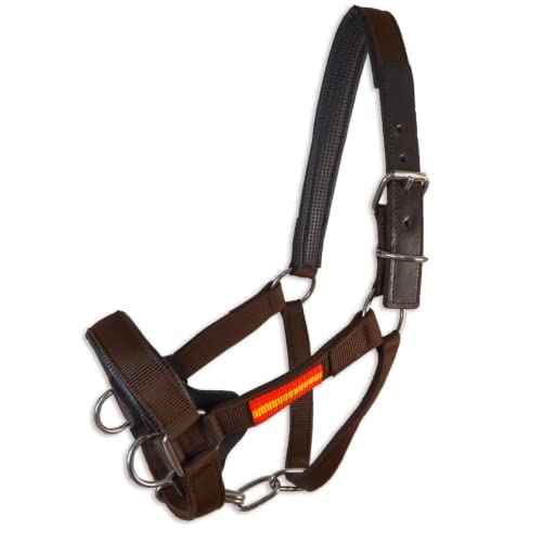Cabezada cuadra nylon extra Los Nietos Dressage | Talla FULL | Color Marrón | Equipamiento para el caballo | Producto de Guarnicionería | Tradición artesana | Los Nietos
