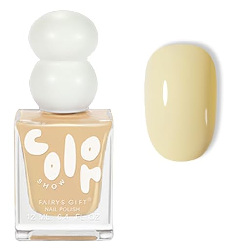 Nail Varnish - Yellow Nail Polish Quick Dry - Bright Pastel yellow Sunshine Breathable Nail Varnish - Glossy Long Lasting Lemon Yellow Nail Polish - Long Lasting Nail Art Manicure - No Need Cured