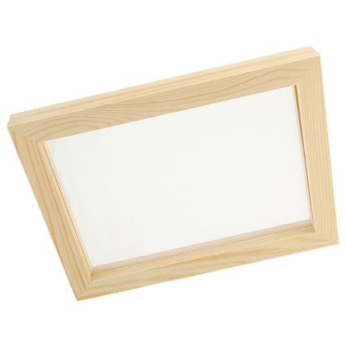 Genérico Kit Para Hacer Papel Reciclado Marco De Madera Natural Para Manualidades Infantiles 1 Unidad Pantalla De Filtro Duradera Educativa Bricolaje Aula Verano
