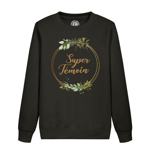 Sweatshirt enfant super témoin mariage élégant aux motifs fleurs