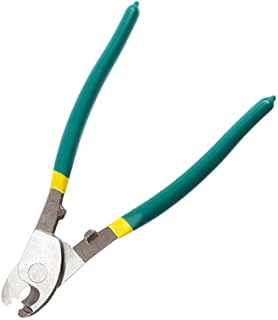 Keadic 8"/210mm Heavy Duty Cable Cutter, Multifunctional Industrial IHigh Leverage Curve Jaw Wire Cutters with Soft Anti-Slip Handle for Cutting Communications Cable Copper Aluminum Bolts