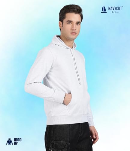 Image of Cotton Hoodies for Men | Pullover | Winter Wear | Hoodie | Hooded Sweatshirt | Kangaroo Pockets Hoodie|Regular Fit |Size S- 2XL