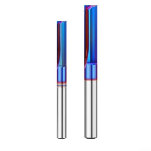 Jeu de fraises à défoncer 6 lames de 35 mm et 8 mm, tige droite pour rainurer efficacement le travail du bois (6,35 mm)