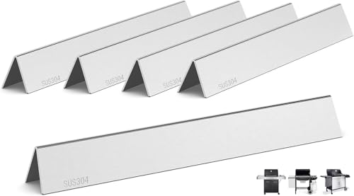QuliMetal 304 Stainless Steel 22.5 Flavorizer Bars for Weber Spirit 300 Series (Side Knobs) Fits Spirit E310 E320 Genesis Silver Gold Platinum B/C Replacement for Weber 7536/7537