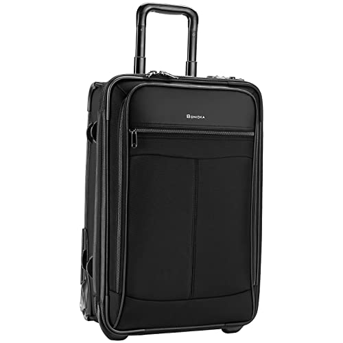 Rolling Garment Bag with Wheels, Garment Bags with Built-in TSA Lock, 22 Inch Travel Garment Bag Suitcase Luggage 2 in 1 for Business Travel Essentials Black