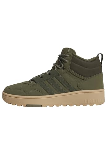 adidas Unisex Hoops 4.0 MID Shoes Schuhe, Olive strata/Night Cargo/GUM4, 40 2/3 EU