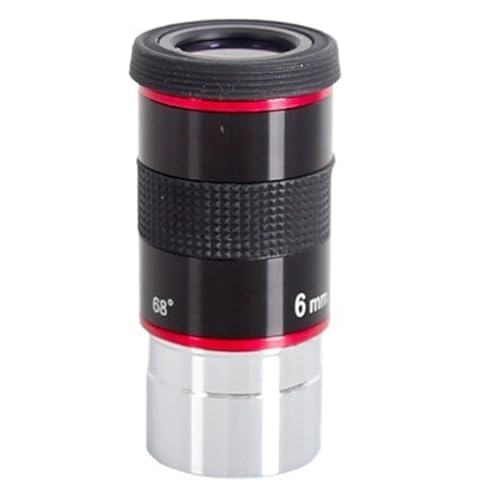 Oculaire de télescope 68 degrés 6mm pour observation astronomique 1.25 pouces