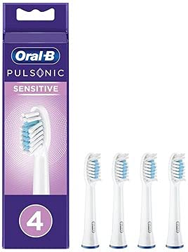 Oral-B Pulsonic Sensitive Spitzen für Schallbürsten, 4 Stück, Weiß