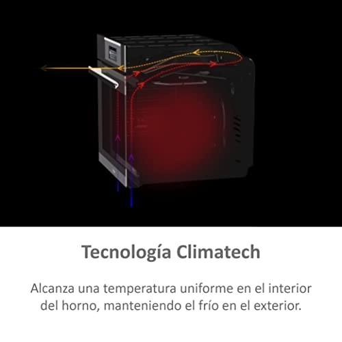 Haier-I-Turn-Series-2-HWO60SM2F3BH-Horno-Multifuncion-Limpieza-por-AqualisisConectividad-WIFI-Capacidad-70L-Coccion-multinivel-11-Funciones-Mando-giratorio-Clase-A-Negro